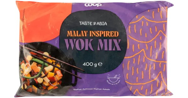 Coop Taste of Asia Wokiroog Malay 400 g