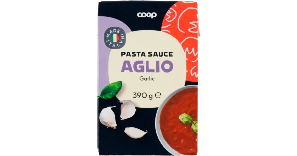 Coop tomatikaste küüslauguga 390g