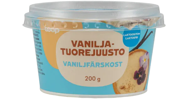 Coop toorjuust vanilli, laktoosivaba, 200g