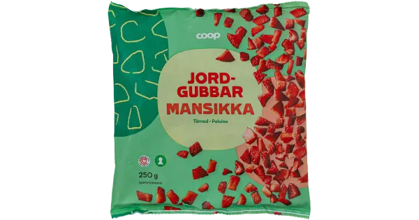 Coop tükeldatud maasikad, külmutatud, 250g