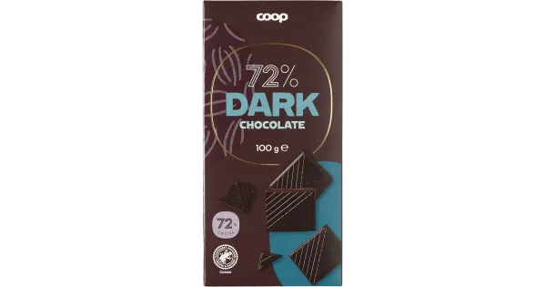 Coop tume šokolaad 72% 100g