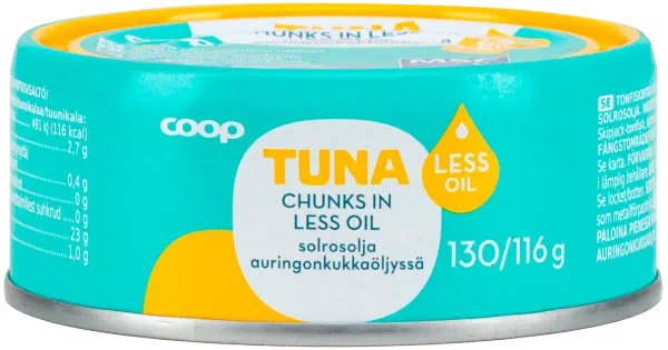 Coop tuunikalatükid väheses päevalilleõlis msc 130/116g