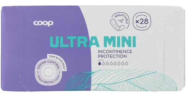 Coop Ultra Mini inkontinents 28tk