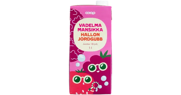 Coop vaarika-maasika mahlajook 1l
