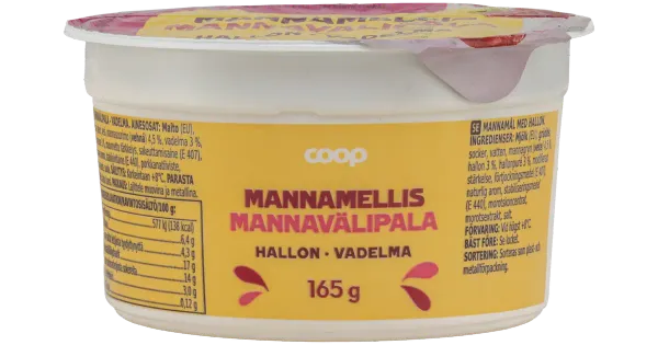 Coop vaarikamaitseline mannavahepala, 165 g