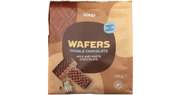 Coop vahvlitükid šokolaadimaitselised 225g