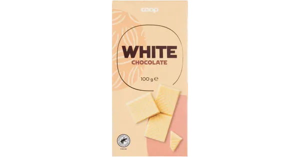 Coop valge šokolaad, vanilje 100g