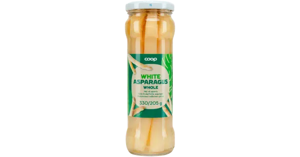 Coop valged sparglid soolvees 330/205g
