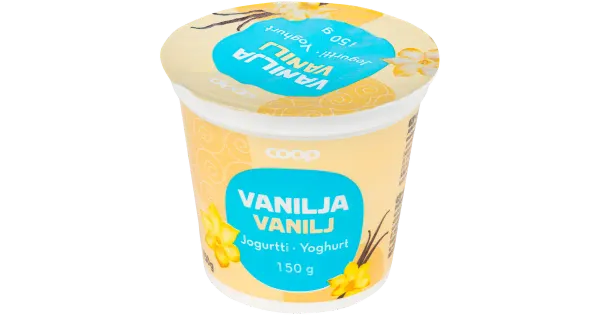 Coop vanillijogurt 150 g