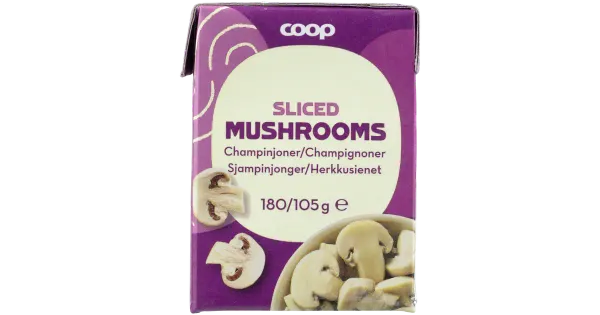 Coop viilutatud šampinjonid soolvees 180 g/105 g