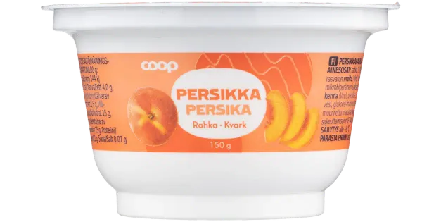 Coop virsiku kohupiimakreem, 150 g
