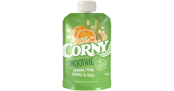 Corny banaani-pirni-apelsini-kaerasmuuti 120 g vegan