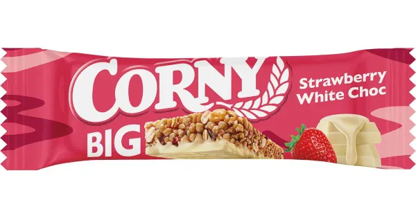 Corny BIG maasika ja valge šokolaadiga suupistebatoon 40 g