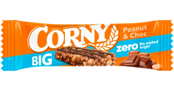 Corny BIG zero müslibatoon maapähklite ja piimašokolaadiga, magusainetega 40g