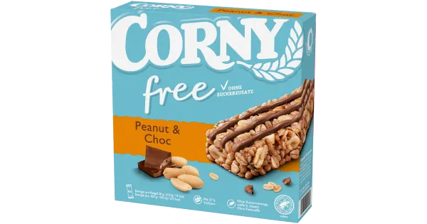 Corny Free 6-pakk maapähkli-šokolaadi 120g