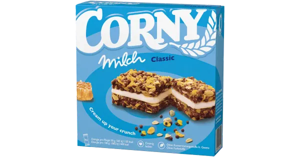 Corny milk 4-pakk piimatäidisega 120g