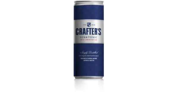 Crafters London Dry Gin&Tonic muu alkohoolne jook 5,5%vol 250 ml
