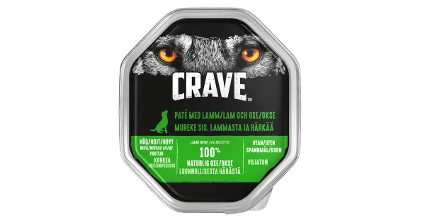 Crave koeratoit lamba ja veiselihaga 150g