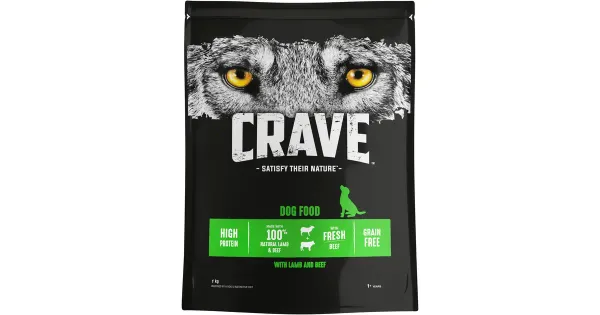 Crave täissööt koertele lamba ja loomalihaga 1kg