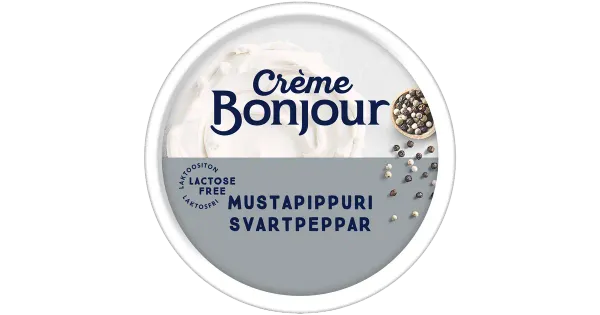 Creme Bonjour laktoosivaba leivamääre musta pipraga, 200 g