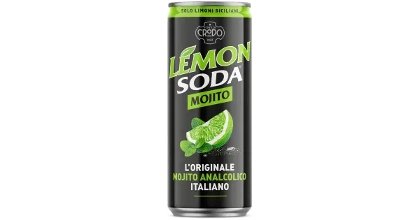 Crodo Mojito mündi-laimimaitseline alkoholivaba karboniseeritud karastusjook 330 ml