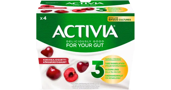 Danone Activia kirsijogurt 4X125g