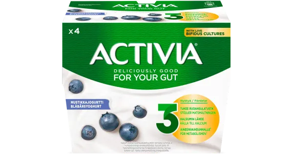 Danone Activia mustikajogurt 4X125g