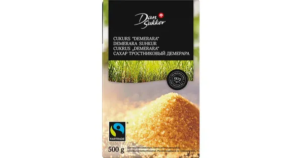 Dansukker demerara suhkur fairtrade 500 g