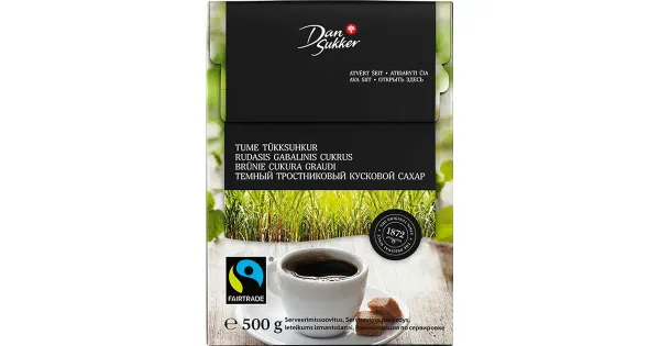 Dansukker tume tükksuhkur fairtrade 500 g