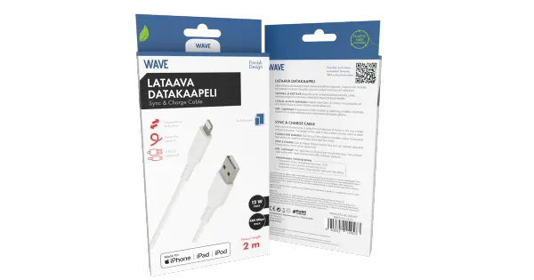 Datakaabel Apple lightning(mfi) 2 m, valge