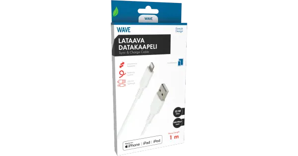 Datakaabel Apple lightning(MFI)ühendustega 1 m