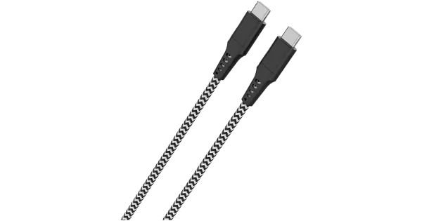 Datakaabel USB-C -USB-C 1,5m punutud