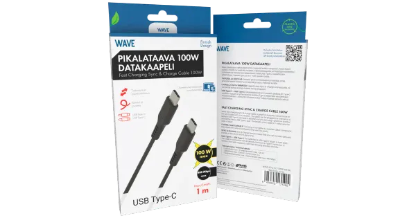 Datakaabel USB Type-C 100W 1m