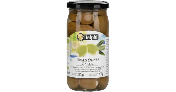 Delphi küüslaugutäidisega oliivid 360 g