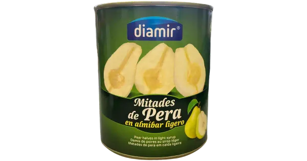 Diamir poolikud pirnid kerges siirupis  840gr