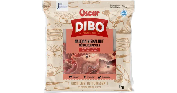 Dibo külmutatud veisekael koertele 1kg