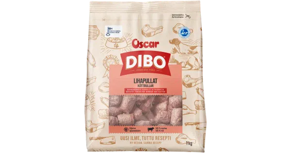 Dibo lihapallid lemmikloomadele 1kg
