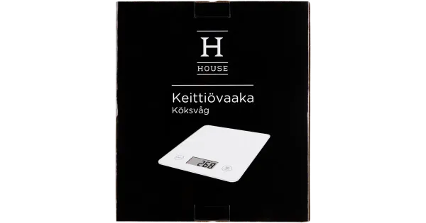 Digit.köögikaal 21,8x18,8x1,8 cm, valge ( ei siasalda patareid)