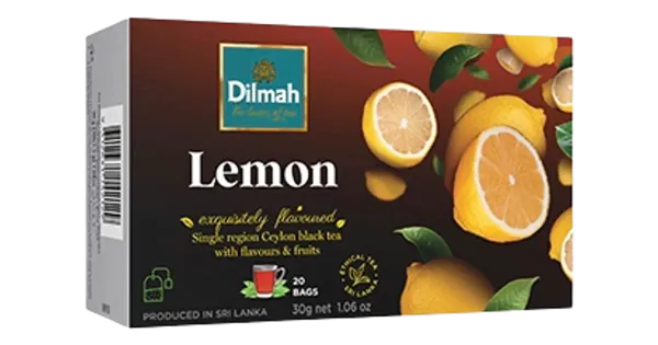 Dilmah Sidrunimaitseline must tee niidiga kotis 20x1.5g