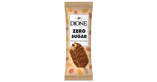 Dione Zero Jäätis Maapähklivõiga Ilma Lisatud Suhkruta 90 ml