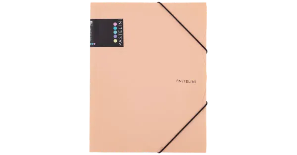 Dok.mapp pastell 3 klap a4 aprikoos