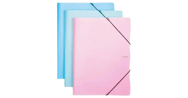 Dok.mapp pastell 3 klapi ja nurgakummide