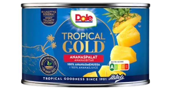 Dole ananassitükid omas mahlas 227/139 g