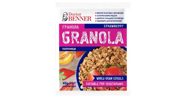 Dr. Benner  Granola müsli maasikatega 40g