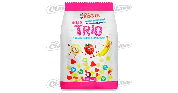 Dr. Benner hommikusöögihelbed Trio Mix 150g pall