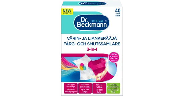 Dr.Beckmann värvi- ja mustusepüüdja 40tk