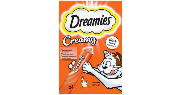 Dreamies kassidele maius Creamy Kana 4x10g