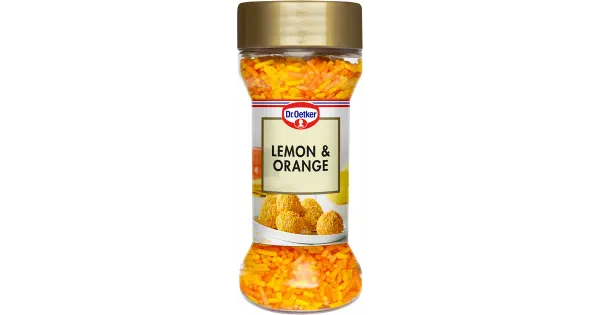 Dr.Oetker lemon&orange kaunistusdražeed, 50g