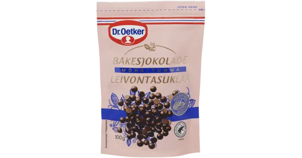 Dr.Oetker tumeda šokolaadi nööbid küpsetamiseks 100 g