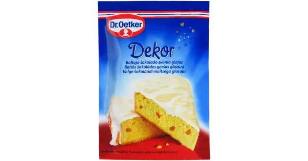 Dr.Oetker valge šokolaadi maitseline glasuur 100g
